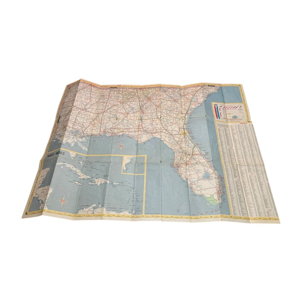 Vintage AAA & Gulf Travel Maps - United States Eastern & Southeastern - Lot of 3 - Picture 4 of 8